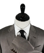 ARMANI COLLEZIONI - Gray & Brown Blue Windowpane Suit “G Line” - 42R