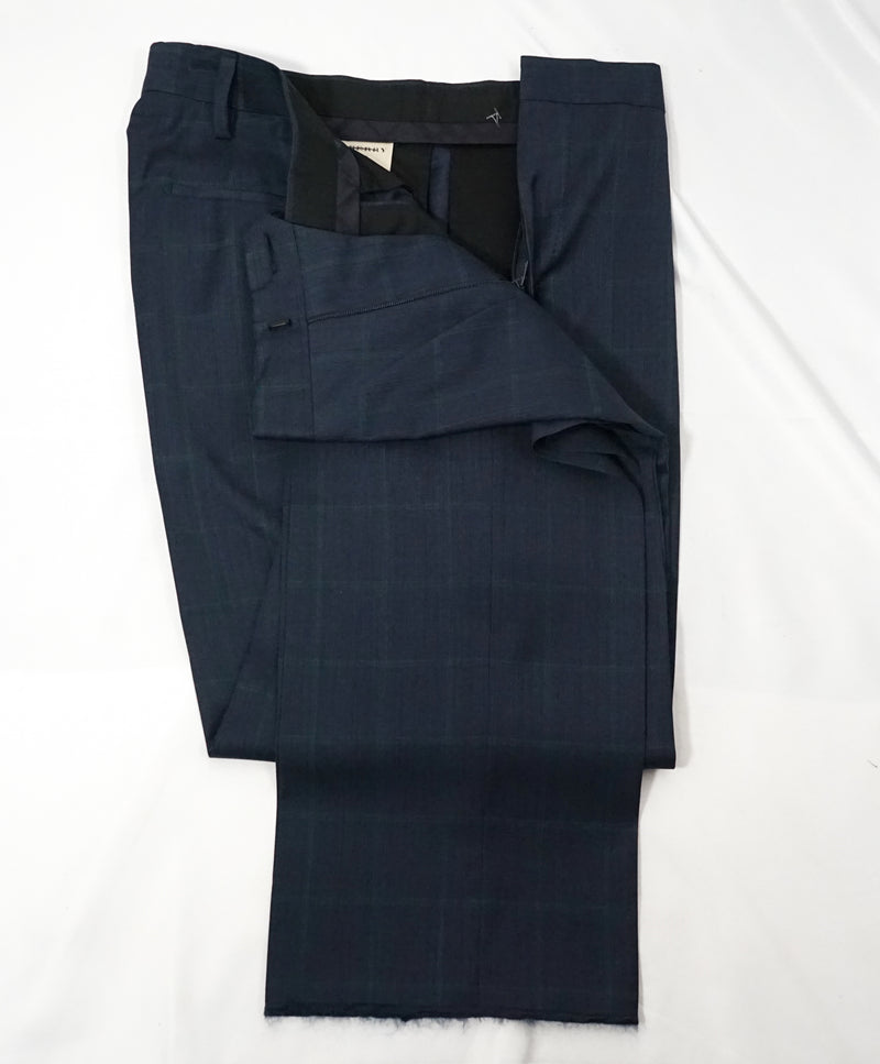 BURBERRY LONDON - Made In Italy Green & Blue Bold Plaid Suit - 36S