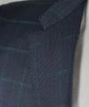 BURBERRY LONDON - Made In Italy Green & Blue Bold Plaid Suit - 36S
