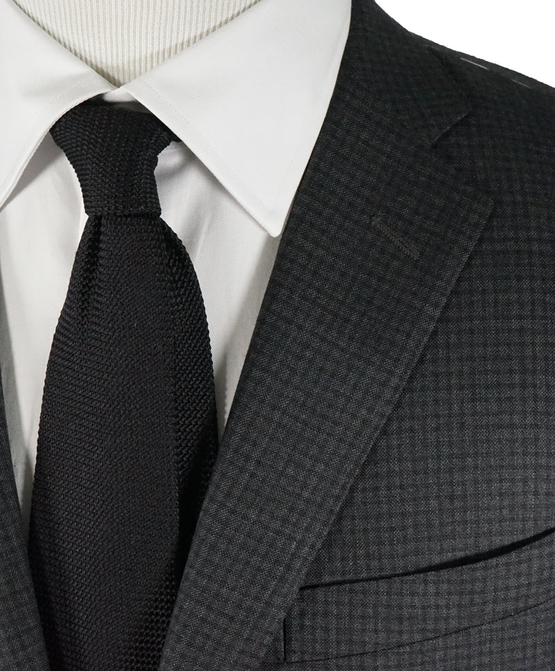 CORNELIANI - Gray Micro Check Super Fine Wool 17,75 Microns - 40R