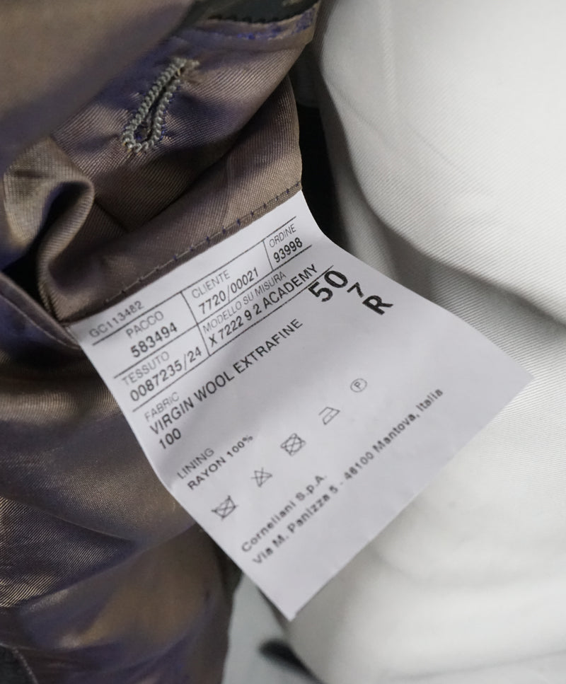 CORNELIANI - Gray Micro Check Super Fine Wool 17,75 Microns - 40R