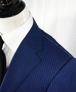 CORNELIANI - Cobalt Blue Stripe Suit Super Fine 15,75 Microns Suit - 46R