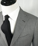 LARDINI - Unlined Salt & Pepper Diamond Weave Light Suit - 42R