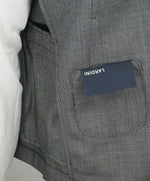 LARDINI - Unlined Salt & Pepper Diamond Weave Light Suit - 42R