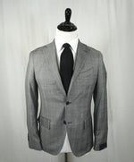 LARDINI - Unlined Gray & Blue Prince of Wales Light Suit - 36R