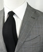 LARDINI - Unlined Gray & Blue Prince of Wales Light Suit - 36R