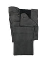 LARDINI - Wide Peak Lapel 1-Button Chalk Stripe Suit - 42R