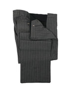 LARDINI - Wide Peak Lapel 1-Button Chalk Stripe Suit - 42R