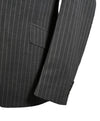 LARDINI - Wide Peak Lapel 1-Button Chalk Stripe Suit - 42R