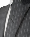 LARDINI - Wide Peak Lapel 1-Button Chalk Stripe Suit - 42R