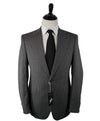 LARDINI - Wide Peak Lapel 1-Button Chalk Stripe Suit - 42R