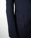 L.B.M. 1911 -LUIGI BIANCHI MANTOVA Blue Wide Peak Lapel Semi-Lined Tuxedo- 38R