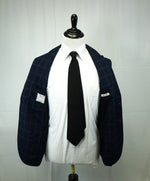 L.B.M. 1911 - Luigi Bianchi Mantova Patch Pocket Semi-Lined Blue Plaid Suit - 38R