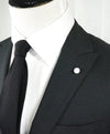 LUIGI BIANCHI MANTOVA - Made In Italy Gray Peak Lapel Pick Stitching Suit - 40R