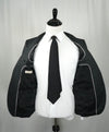 LUIGI BIANCHI MANTOVA - Made In Italy Gray Peak Lapel Pick Stitching Suit - 38R