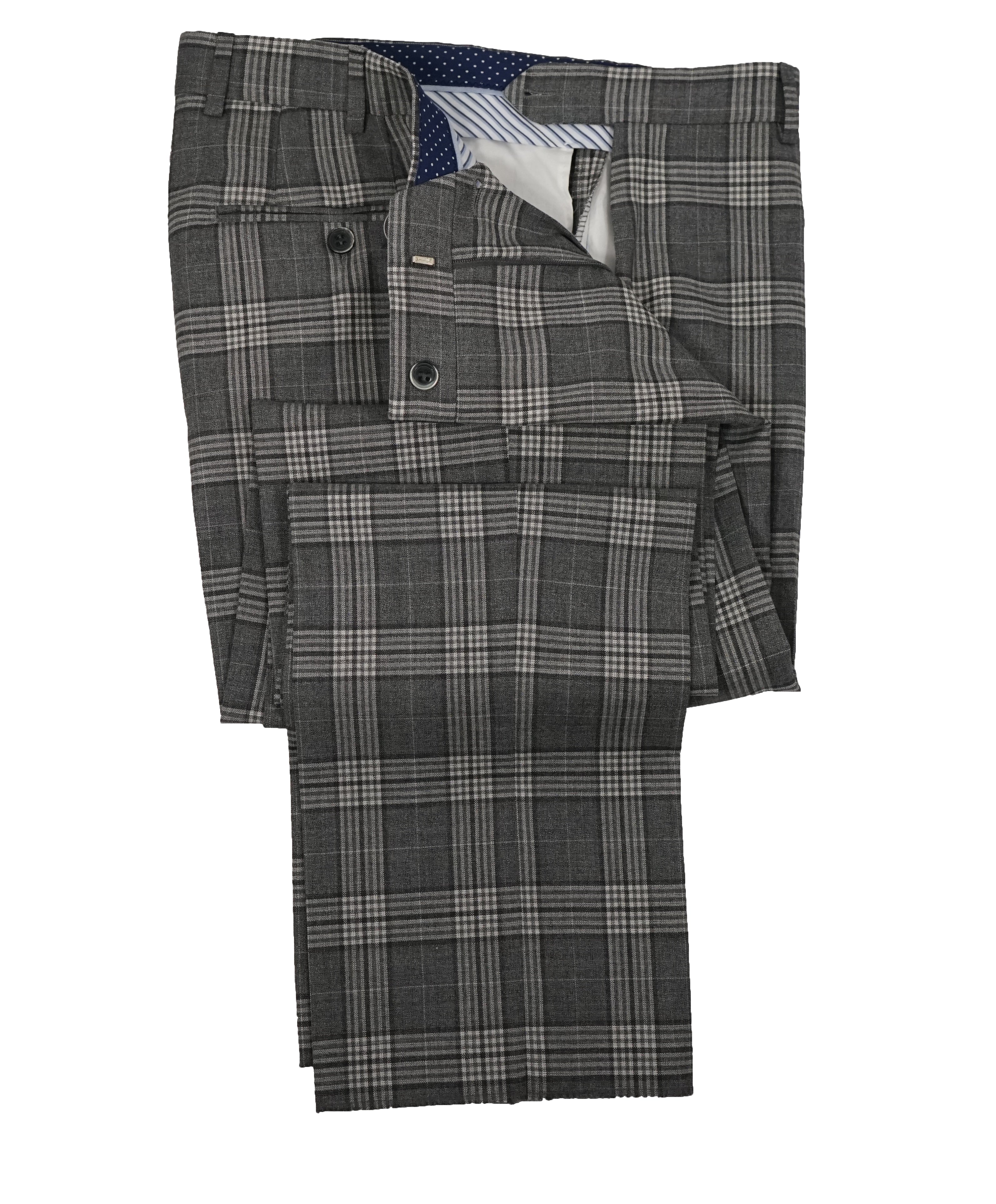 LUIGI BIANCHI MANTOVA -Vitale Barberis Canonico Unlined Bold Plaid Suit- 40R
