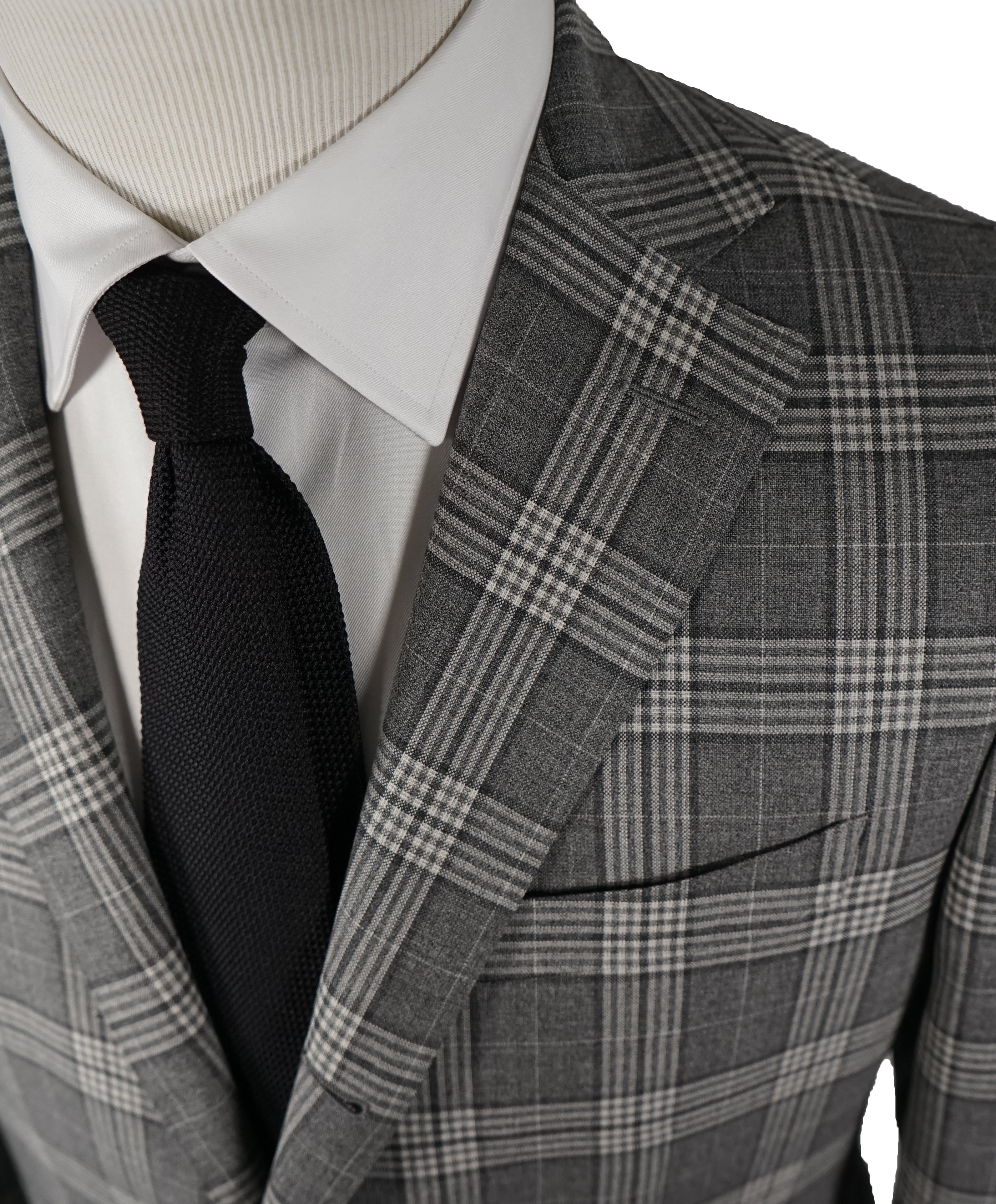 LUIGI BIANCHI MANTOVA -Vitale Barberis Canonico Unlined Bold Plaid Suit- 40R