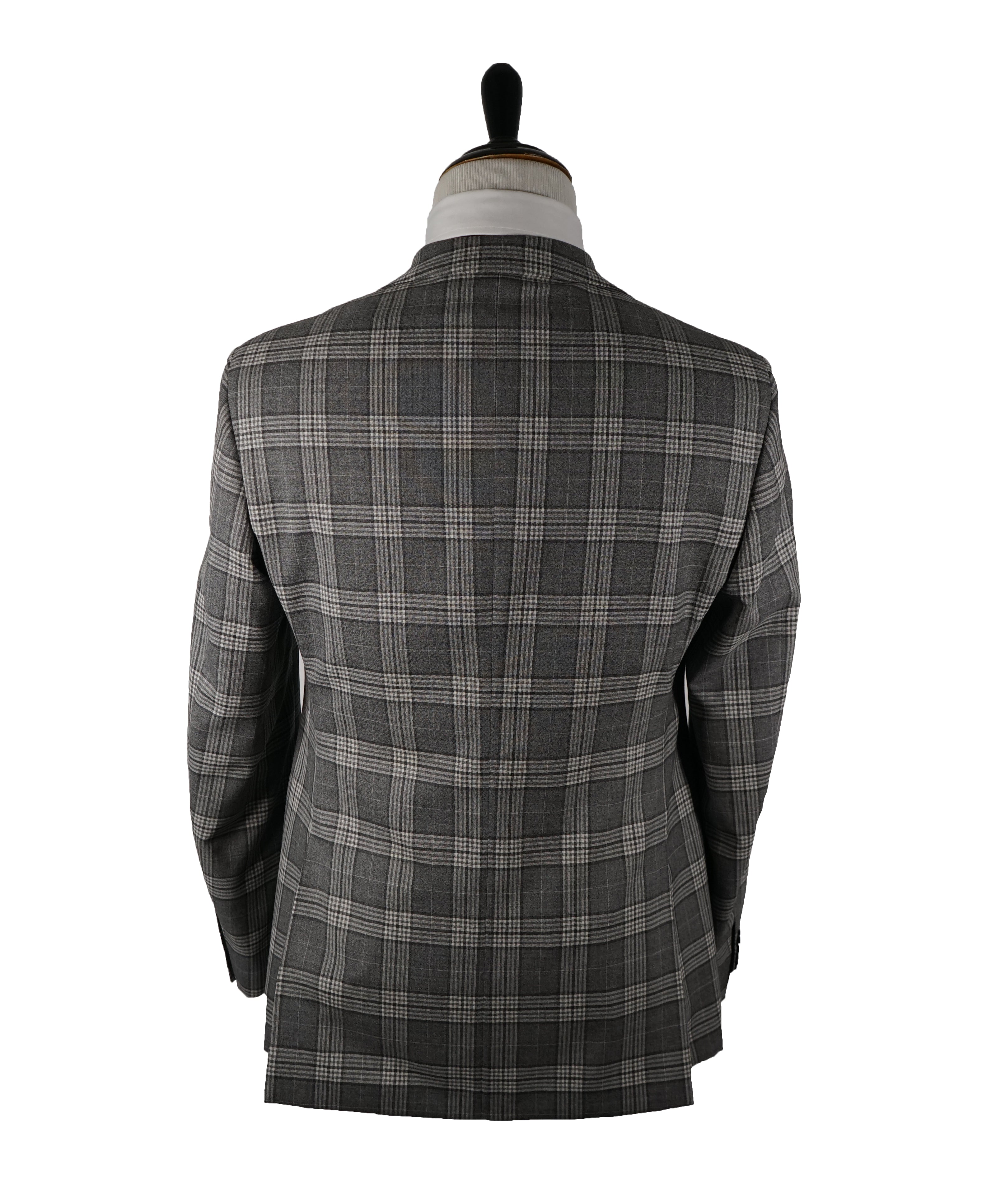 LUIGI BIANCHI MANTOVA -Vitale Barberis Canonico Unlined Bold Plaid Suit- 40R