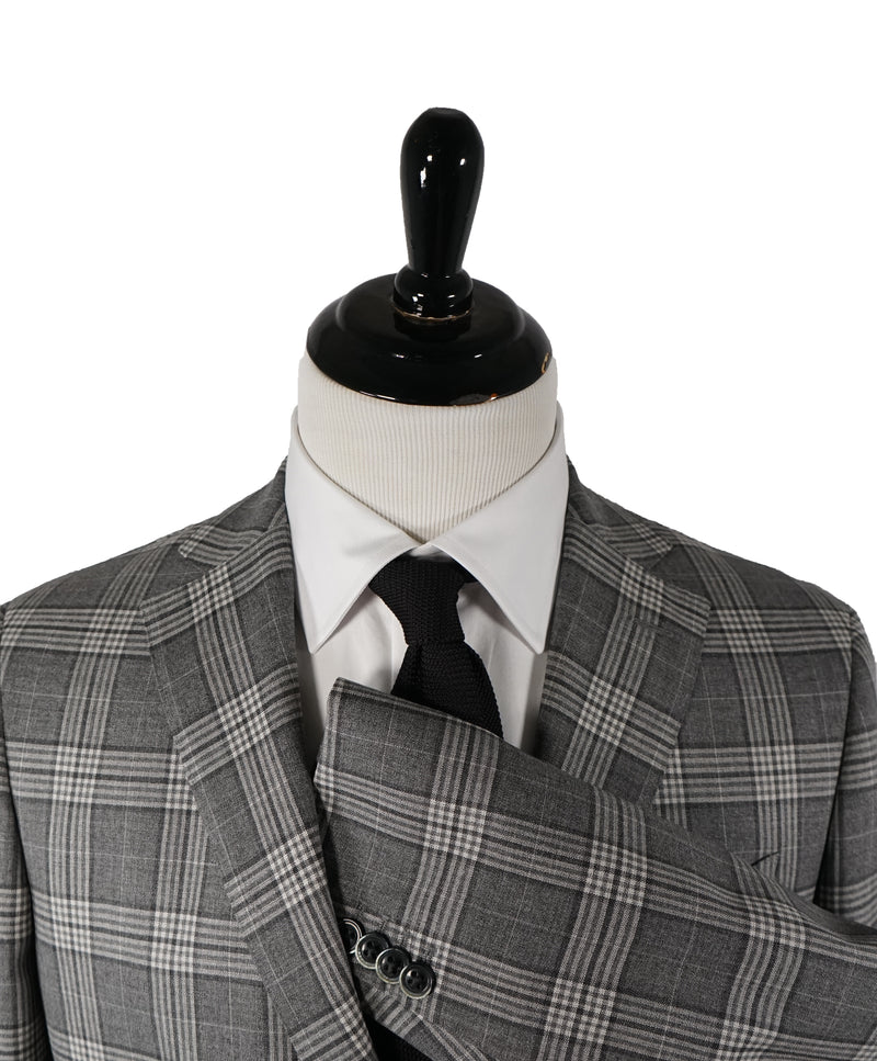 LUIGI BIANCHI MANTOVA -Vitale Barberis Canonico Unlined Bold Plaid Suit- 40R