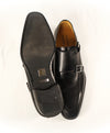 MAGNANNI for SFA - Double Monk Strap Loafers Black Durable Rubber Sole - 11