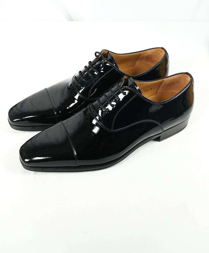 MAGNANNI - Patent Leather Derby Cap-Toe Oxfords - 8.5