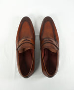 MAGNANNI - Hand Made & Patina Penny Loafers - 10