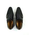 MAGNANNI For SAKS FIFTH AVENUE- Black Double Monk Strap Loafers - 8