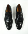 MAGNANNI - Single Monk Strap Loafers Brogue Tip Leather Sole - 8.5