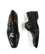 MAGNANNI - Single Monk Strap Loafers Brogue Tip Leather Sole - 8.5