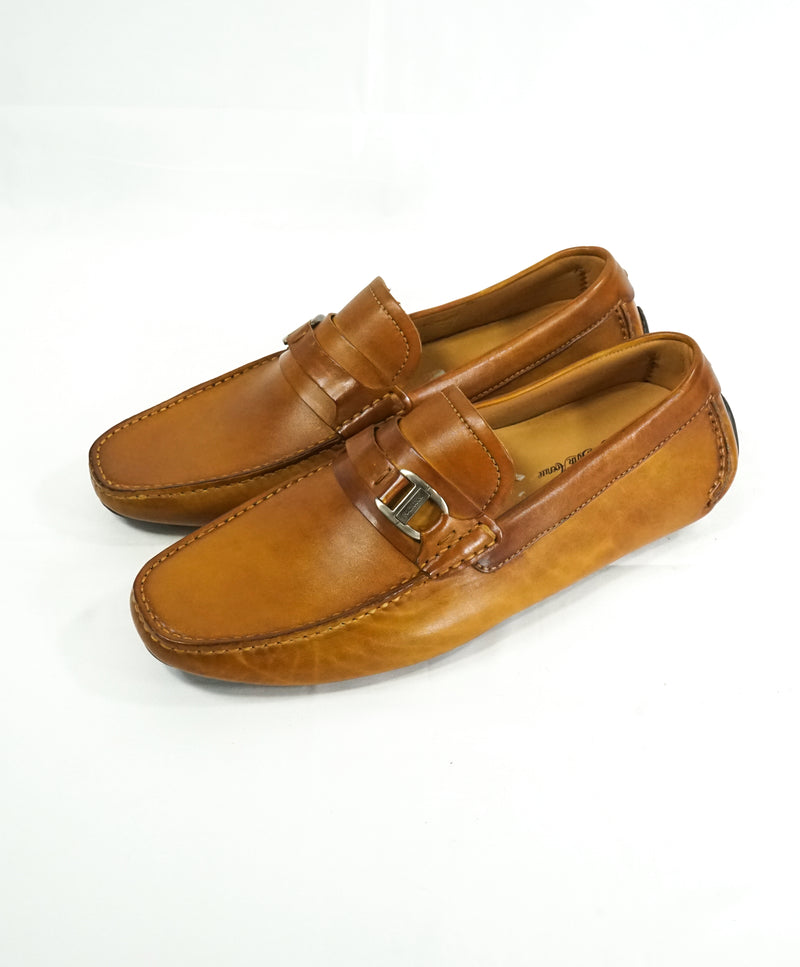 MAGNANNI - Classic Brown Bit Leather Loafers W Rubber Sole - 8