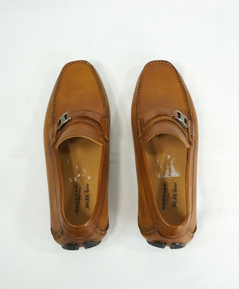 MAGNANNI - Classic Brown Bit Leather Loafers W Rubber Sole - 8