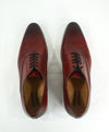 MAGNANNI - Red Brogue Wingtip Oxfords W Hand Patina Upper - 11