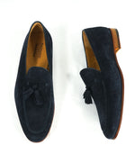 MAGNANNI For SAKS FIFTH AVENUE - Blue Contrast Sole Tassel Loafers - 9