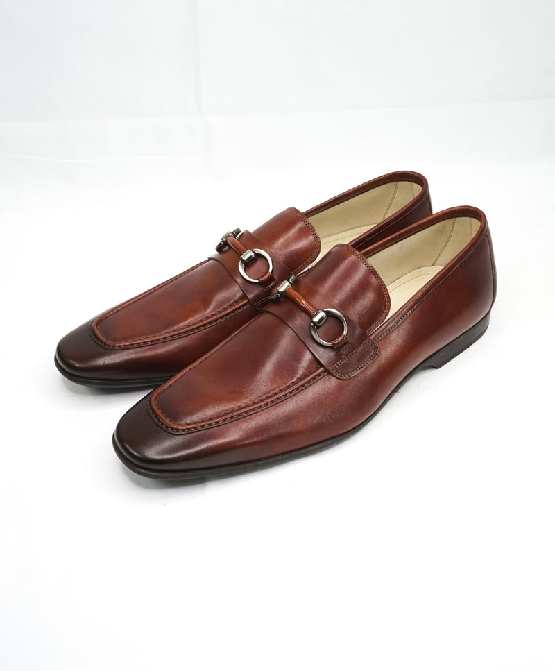 MAGNANNI - "Smooth" Brown Bit Leather Loafers W Rubber Sole - 10.5