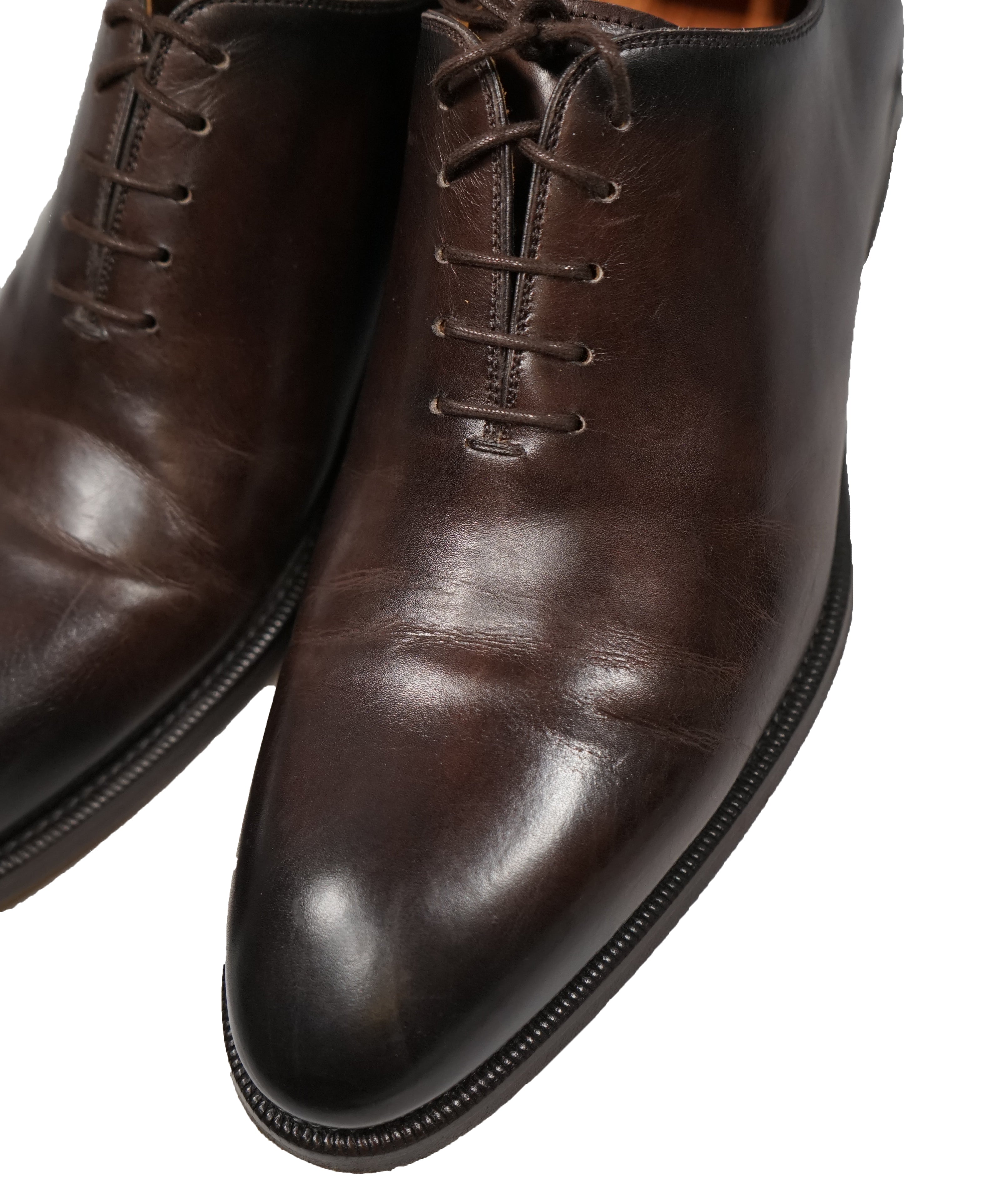 MAGNANNI - Bolo Wholecut Brown Round Toe Oxfords - 10