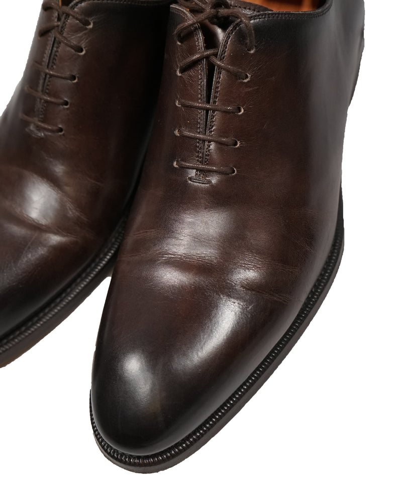 MAGNANNI - Bolo Wholecut Brown Round Toe Oxfords - 10