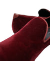 MAGNANNI - Burgundy Velvet Smoking Slippers Loafers - 10.5