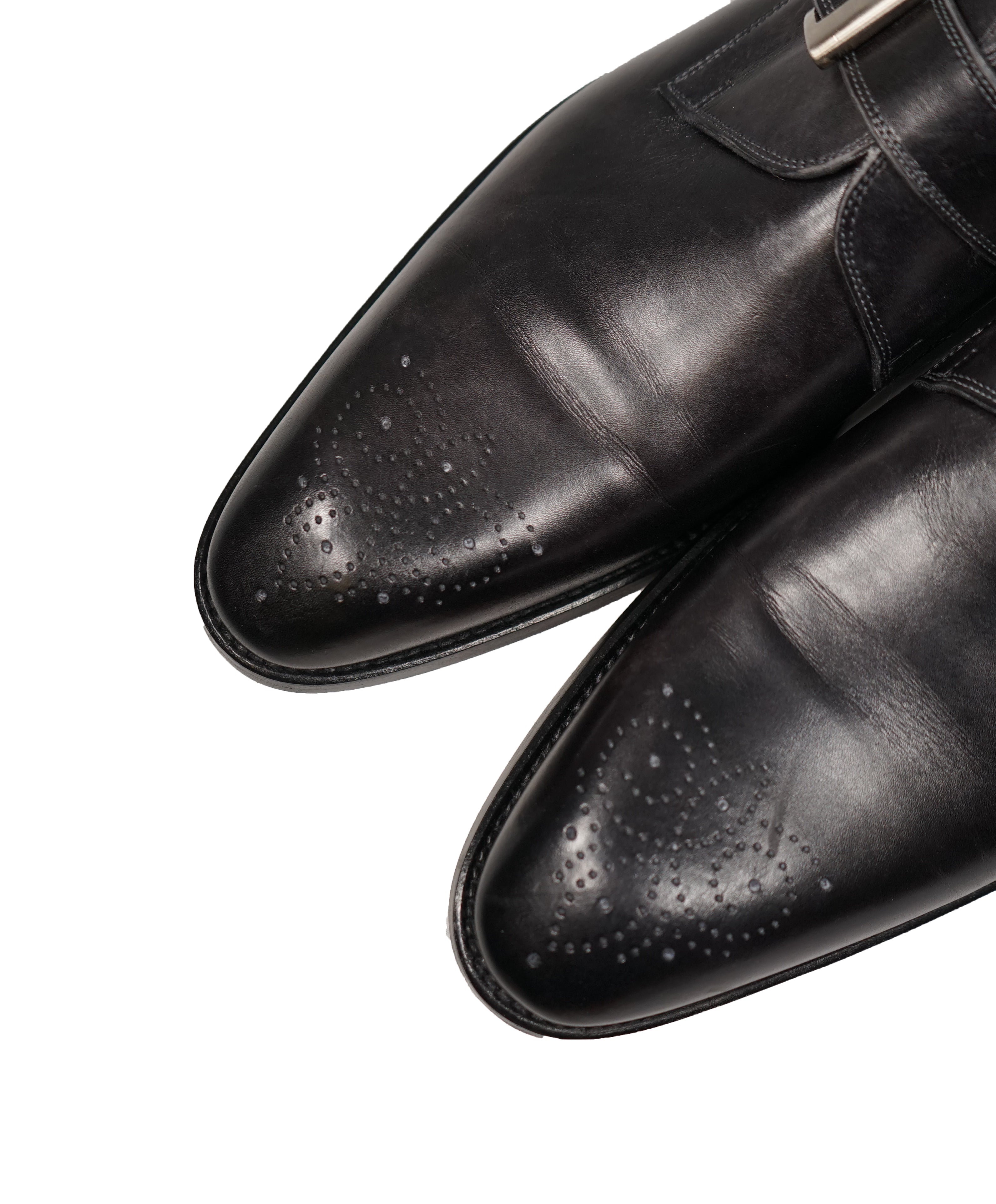 MAGNANNI - Single Monk Strap Loafers Brogue Tip - 13