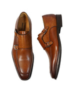 MAGNANNI FOR SFA - Double Monk Strap Loafers - 10.5