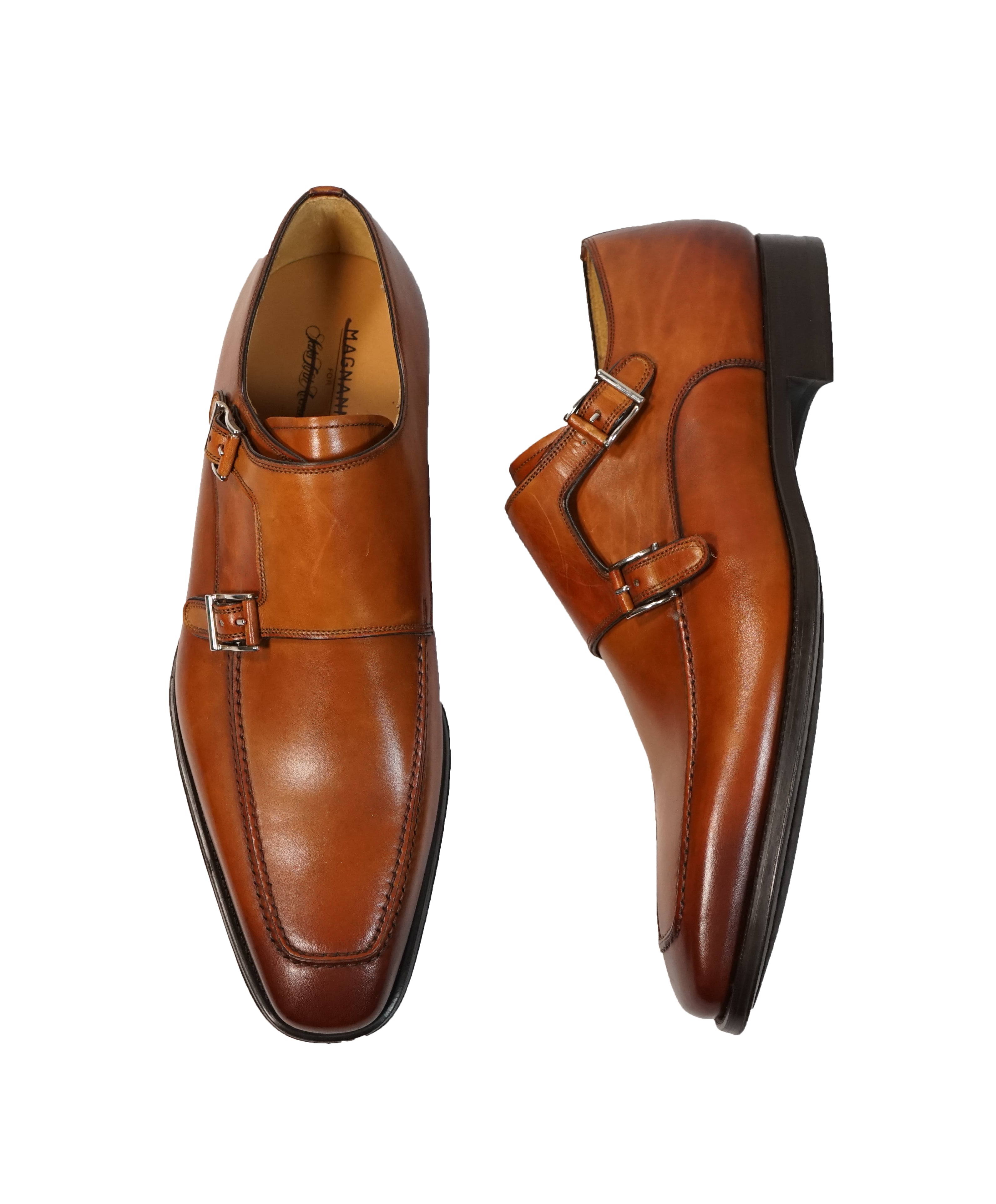 MAGNANNI FOR SFA - Double Monk Strap Loafers- 10