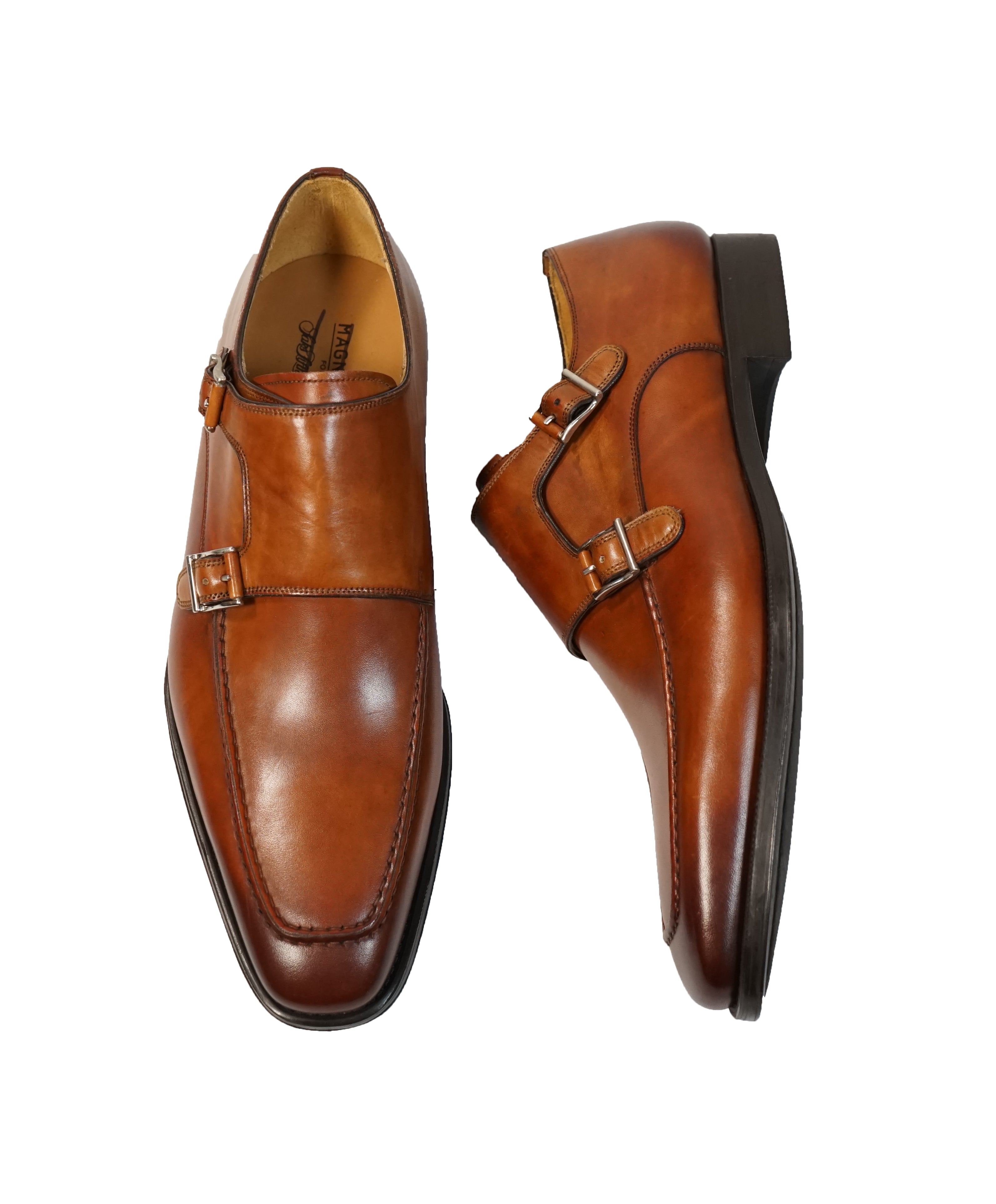 MAGNANNI FOR SFA - Double Monk Strap Loafers - 10