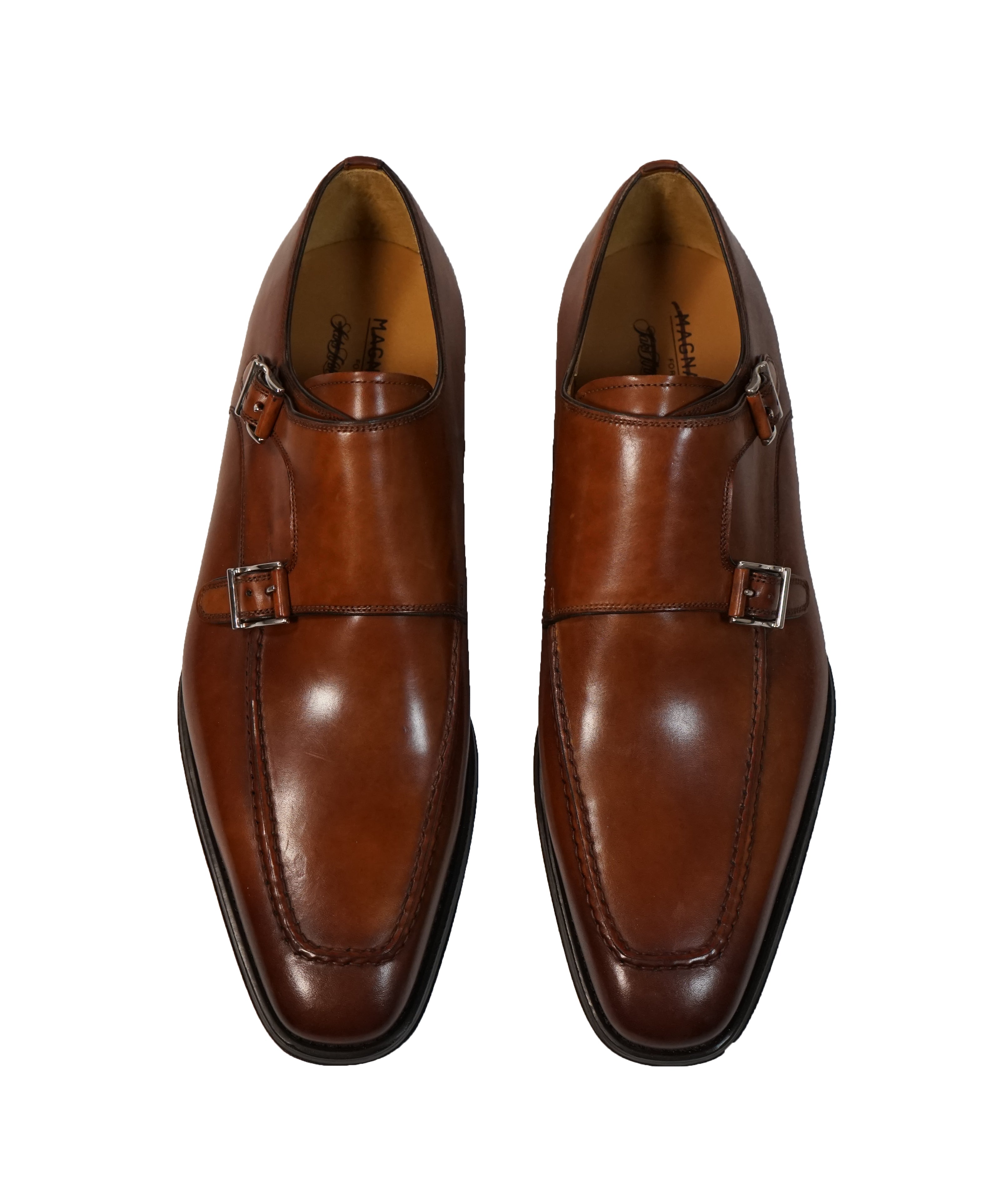 MAGNANNI FOR SFA -Double Monk Strap Loafers - 9