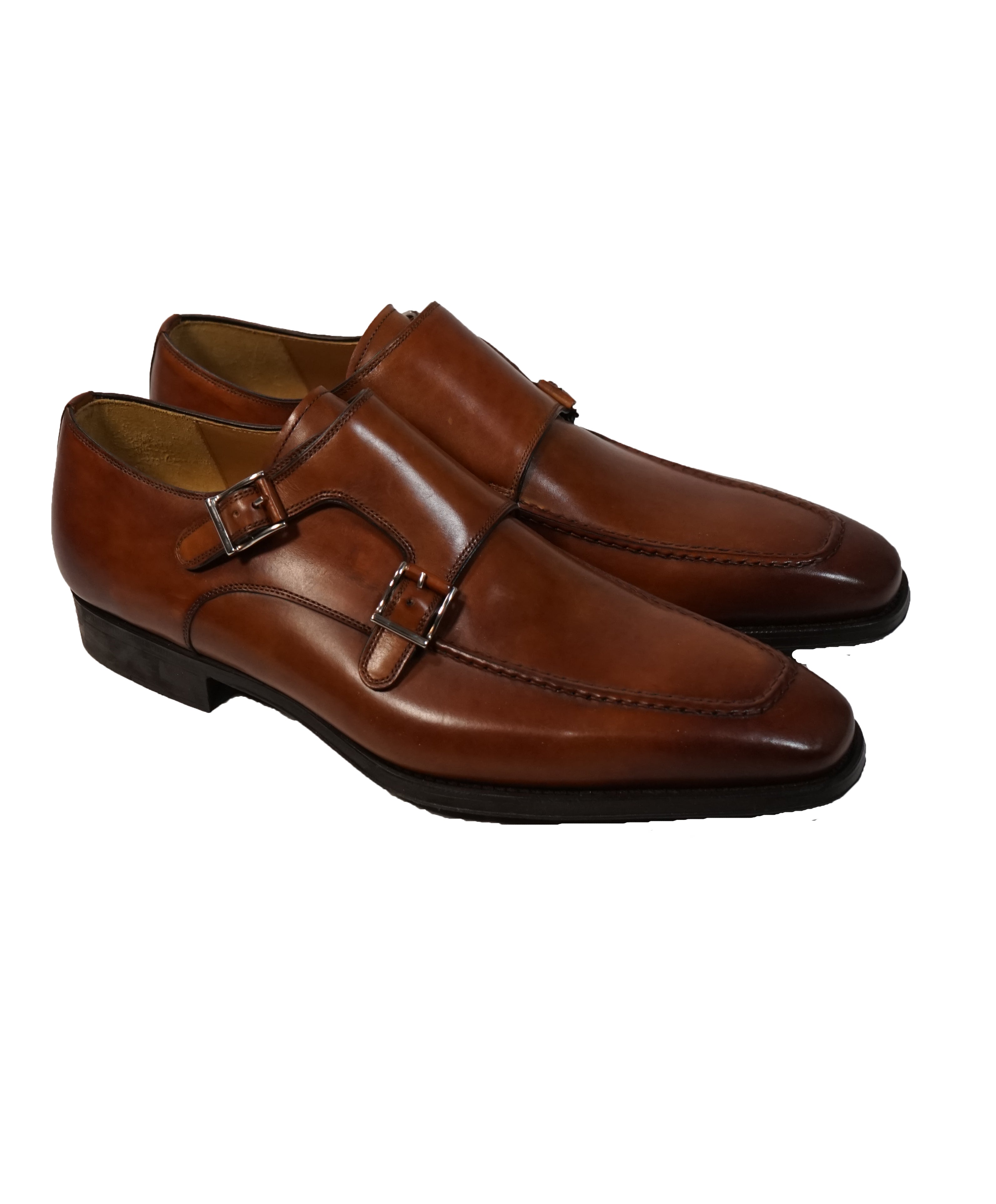 MAGNANNI FOR SFA -Double Monk Strap Loafers - 9