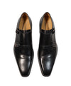 MAGNANNI For SAKS FIFTH AVENUE- Black Double Monk Strap Loafers - 10.5