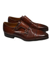 MAGNANNI For SAKS FIFTH AVENUE- Brown Double Monk Strap Loafers - 13