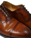 MAGNANNI For SAKS FIFTH AVENUE- Brown Wholecut Brogue Oxfords - 9
