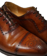 MAGNANNI For SAKS FIFTH AVENUE- Brown Wholecut Brogue Oxfords - 9