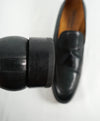 MAGNANNI For SAKS FIFTH AVENUE- Green Saffiano Tassel Loafers - 10
