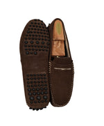 MANOLO BLAHNIK - "ROADSTER" Suede Leather Lined Moccasin Penny Loafers - 8