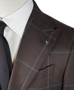 MANUEL RITZ - Wide Peak Lapel Bold Windowpane Suit - 40S